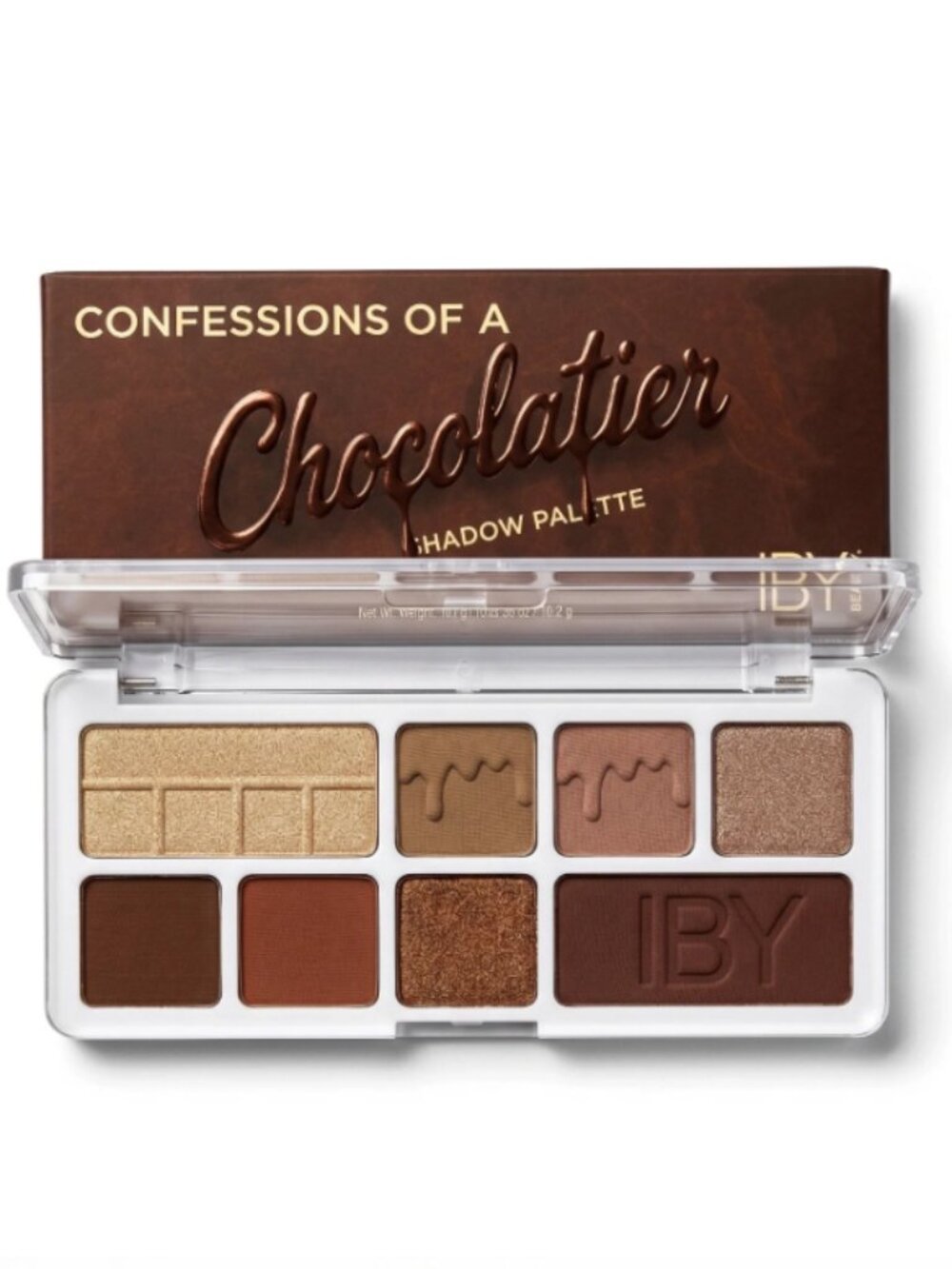 New IBY Confessions of a Chocolatier Eyeshadow Palette - Warm Brown & Gold Tones